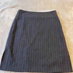 Banana Republic Gray Pinstripe Pencil Skirt 4P